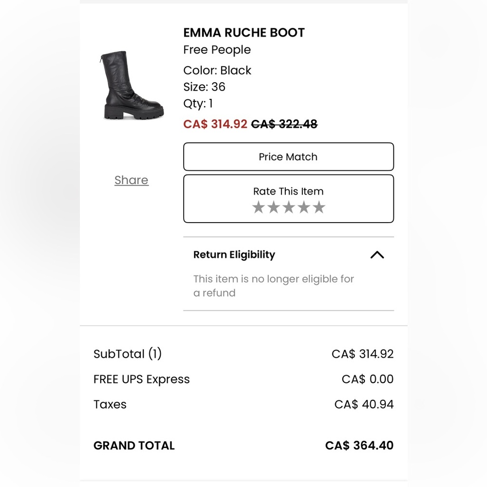 Free People Emma Leather Ruched Platform Boots - Picture 16 of 16